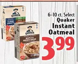 Eurofresh Market 6-10 ct. Select Quaker Instant Oatmeal offer