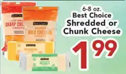 Eurofresh Market Best Choice Shredded or Chunk Cheese offer