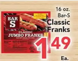 Eurofresh Market 16 oz. Bar-S Classic Franks offer