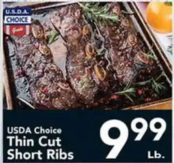 Eurofresh Market USDA Choice Thin Cut Short Ribs offer