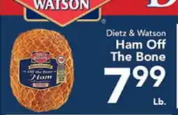Eurofresh Market Dietz & Watson Ham Off The Bone offer