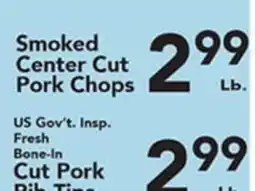 Eurofresh Market Smoked Center Cut Pork Chops offer