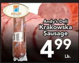 Eurofresh Market Andy's Deli Krakowska Sausage offer