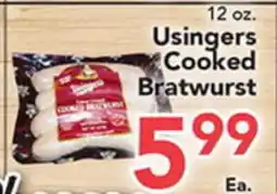 Eurofresh Market Usingers Cooked Bratwurst offer