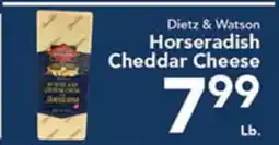 Eurofresh Market Dietz & Watson Horseradish Cheddar Cheese offer