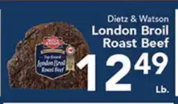 Eurofresh Market Dietz & Watson London Broil Roast Beef offer