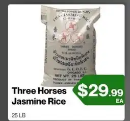 Market Place on Oakton Three Horses Jasmine Rice offer
