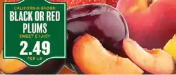 Lowes Foods Black or red plums offer