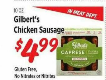 Rouses Gilbert's Chicken Sausage offer