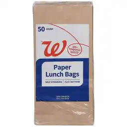 Walgreens Paper Lunch Bags 5-1/2 x 3-1/4 x 10-1/2 inch offer