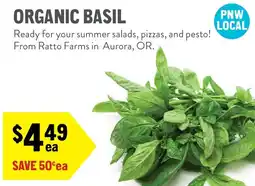 New Seasons Market Organic Basil offer