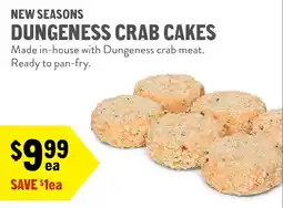 New Seasons Market Dungeness crab cakes offer
