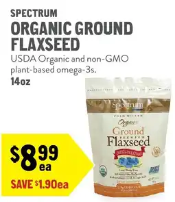 New Seasons Market Spectrum organic ground flaxseed offer