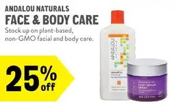 New Seasons Market Andalou Naturals Face & Body Care offer
