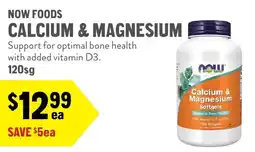 New Seasons Market Now Foods Calcium & Magnesium offer