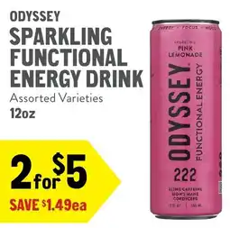 New Seasons Market Odyssey sparkling functional energy drink offer