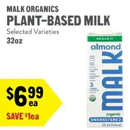 New Seasons Market Malk Organics Plant-Based Milk offer