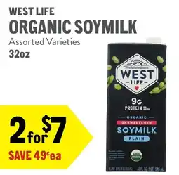 New Seasons Market West Life organic soymilk offer