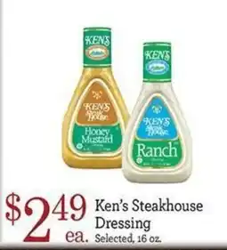 Yoke's Fresh Market Ken's Steakhouse Dressing offer