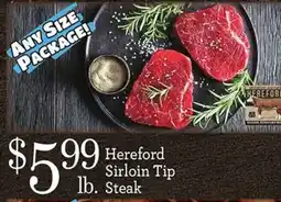 Yoke's Fresh Market Hereford Sirloin Tip Steak offer