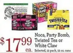 Yoke's Fresh Market Noca, Party Bomb, Twisted Tea or White Claw offer