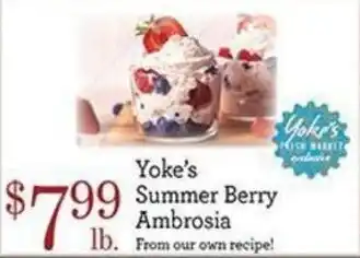 Yoke's Fresh Market Yoke's Summer Berry Ambrosia offer