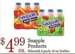 Yoke's Fresh Market Snapple Products offer