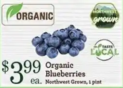 Yoke's Fresh Market Organic Blueberries offer