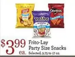 Yoke's Fresh Market Frito-Lay Party Size Snacks offer