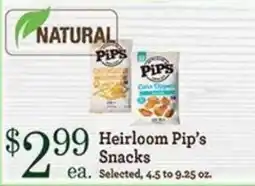 Yoke's Fresh Market Heirloom Pip's Snacks offer