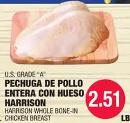 Carnicerias Jimenez HARRISON WHOLE BONE-IN CHICKEN BREAST offer