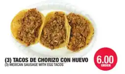 Carnicerias Jimenez (3) MEXICAN SAUSAGE WITH EGG TACOS offer