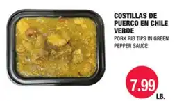 Carnicerias Jimenez PORK RIB TIPS IN GREEN PEPPER SAUCE offer