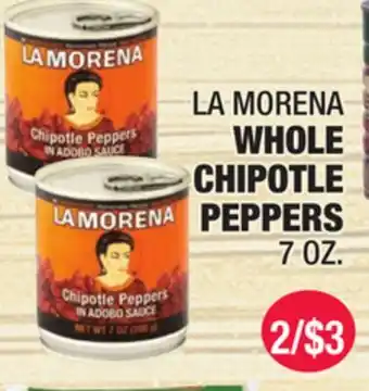 Carnicerias Jimenez LA MORENA WHOLE CHIPOTLE PEPPERS offer