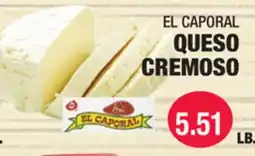 Carnicerias Jimenez EL CAPORAL QUESO CREMOSO offer