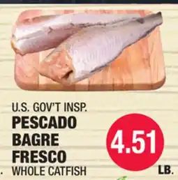 Carnicerias Jimenez U.S. GOV'T INSPECTED WHOLE CATFISH offer