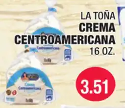 Carnicerias Jimenez LA TOÑA CREMA CENTROAMERICANA offer
