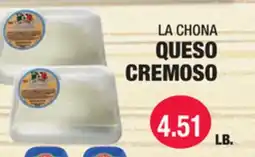 Carnicerias Jimenez LA CHONA QUESO CREMOSO offer