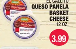 Carnicerias Jimenez EL GALLITO QUESO PANELA BASKET CHEESE offer