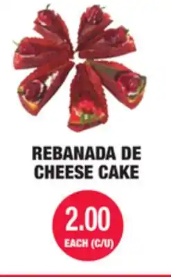 Carnicerias Jimenez REBANADA DE CHEESE CAKE offer