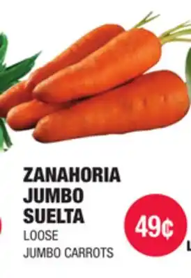 Carnicerias Jimenez LOOSE JUMBO CARROTS offer
