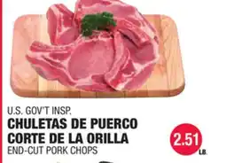Carnicerias Jimenez CHULETAS DE PUERCO CORTE DE LA ORILLA offer