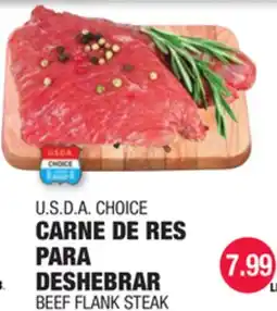Carnicerias Jimenez U.S.D.A CHOICE CARNE DE RES PARA DESHEBRAR offer