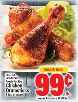 Angelo Caputo's Fresh Market U.S.D.A. Grade A Fresh Poultry Chicken Drumsticks offer