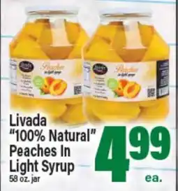 Angelo Caputo's Fresh Market Livada 100% Natural Peaches In Light Syrup offer