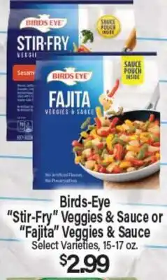 Angelo Caputo's Fresh Market Birds-Eye Stir-Fry Veggies & Sauce or Fajita Veggies & Sauce offer