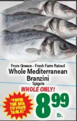 Angelo Caputo's Fresh Market From Greece - Fresh Farm Raised Whole Mediterranean Branzini Spigola offer