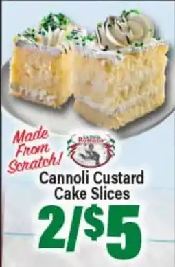 Angelo Caputo's Fresh Market Cannoli Custard Cake Slices offer