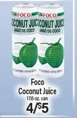 Angelo Caputo's Fresh Market Foco Coconut Juice offer