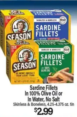 Angelo Caputo's Fresh Market Sardine Fillets In 100% Olive Oil or In Water, No Salt offer